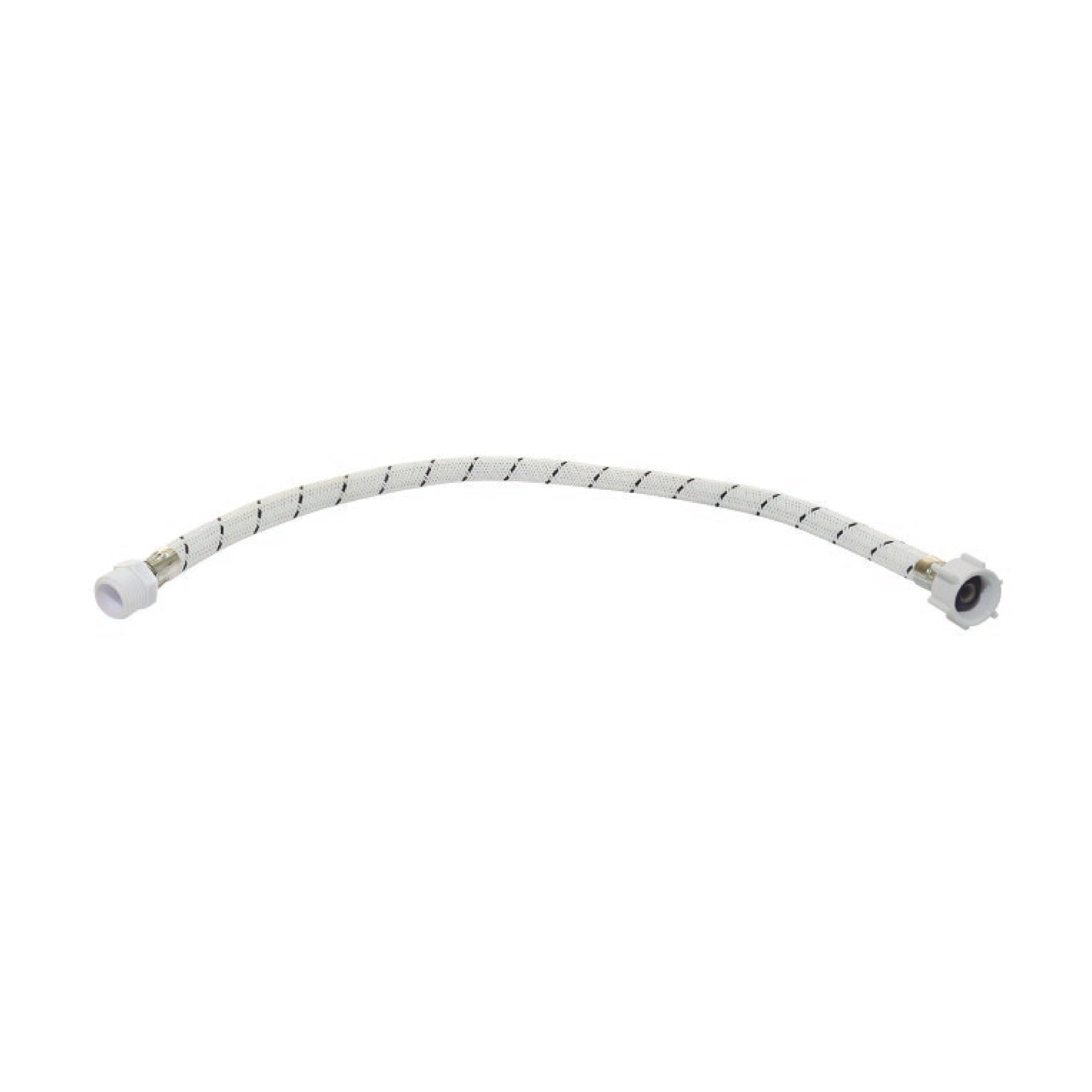 Tubo de Abasto 1/2"X1/2" Nylon Hose Blanco 40 CM PVC